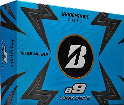 Vista 4 de Bridgestone Golf e9 Contact - Pelotas de golf Construcción de dos piezas Cubierta Surlyn Diseño de 330 hoyuelos Paquete de 2