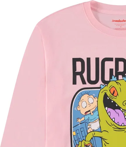 Vista 3 de Nickelodeon Camisa de manga larga para hombre, #TBT para hombre, ropa de los años 90, camiseta de manga larga Rugrats Reptar