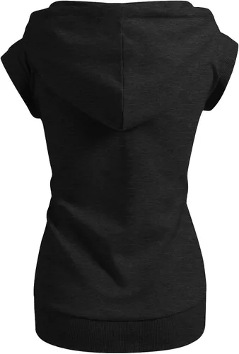 Vista 3 de CLOVERY Sudaderas con capucha básica sin mangas para mujer