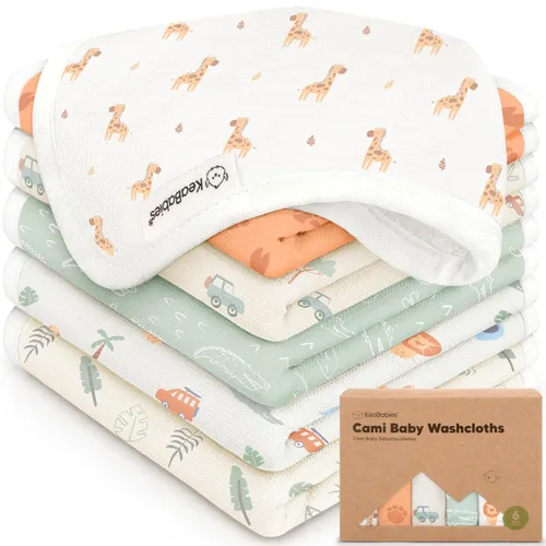 Vista 15 de Paquete de 6 paños de algodón para recién nacidos, paños de muselina de algodón orgánico suaves para bebés, bebés, niños, toallas para niños