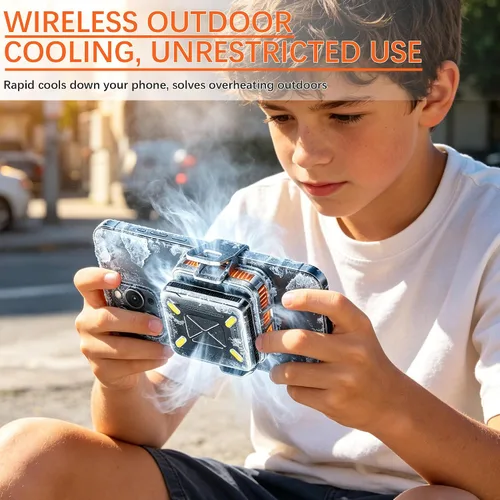 Vista 3 de Wireless Magnetic Phone Cooler for Gaming & Streaming