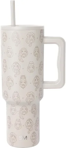 Vista 14 de Simple Modern Disney - Vaso de 40 onzas con asa y tapa con pajilla, botella de agua reutilizable aislada de acero inoxidable de viaje, regalos