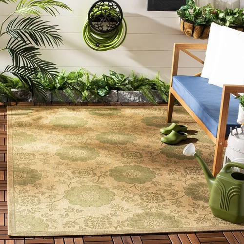 Vista 10 de SAFAVIEH Courtyard Collection CY6948 - Alfombra decorativa para interiores y exteriores, impermeable, fácil de limpiar, 2 pies 3 pulgadas x 6 pies 7