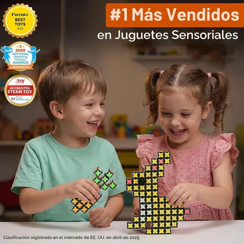Vista 2 de TOSY Cubo Magnético 4x4 - 70 Bloques, 560 Imanes, Multiuso: Bloques de Construcción Creativos, Fidget Spinner Transformable, Rompecabezas/Cubo Cubo