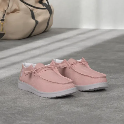 Vista 2 de Betrue Zapatos náuticos ligeros para mujer, mocasines informales, zapatos de cubierta sin cordones, tenis de lona transpirables