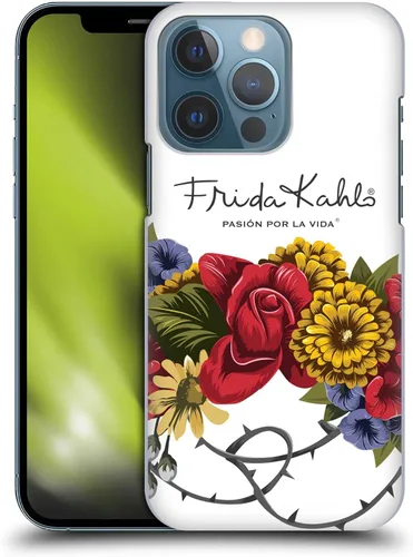 Vista 12 de Head Case Designs Funda rígida con licencia oficial de Frida Kahlo Blooms Red Florals compatible con Apple iPhone 13 Pro