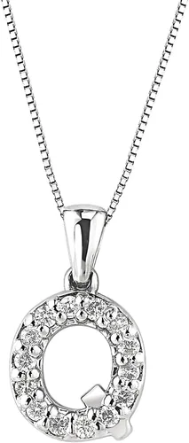 Vista 170 de Collar colgante con letra inicial de diamantes en oro amarillo de 14k (1/10 quilates) 18 pulgadas
