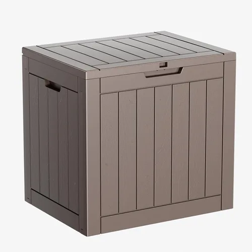 Vista 31 de DRATO Caja de almacenamiento para cubierta de 31 galones, caja de almacenamiento para exteriores para cojines de patio, herramientas de jardín, caja