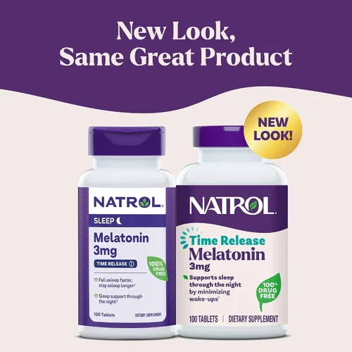 Vista 2 de Natrol Melatonina tabletas de alivio rápido, Nat-4404, 3 mg, 1, 1