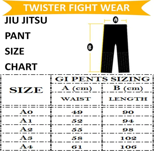 Vista 2 de TWISTER FIGHT WEAR BJJ Pants Jiu Jitsu Gi Pants