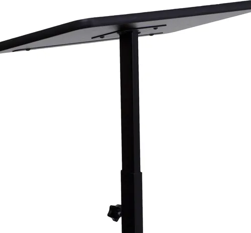 Vista 9 de Flash Furniture Mysta - Atril de metal de altura ajustable con superficie laminada fundida térmica