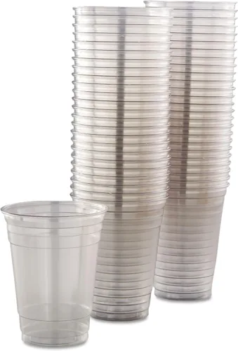 Vista 2 de DART TP16DCT Ultra Clear Vasos, sentadillas, 16-18 onzas, PET, 50/bolsa, 1000/caja