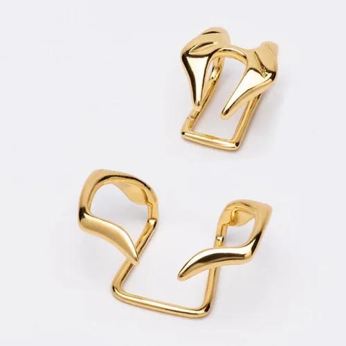 Vista 4 de JWJP&CCYIQI Future Design Wrap Lip Cuff Copper Non-Piercing Punk Face Jewelry