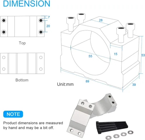 Vista 7 de Daedalus Kit de motor de husillo sin escobillas CNC, 400w, ER11, 48V DC, 12000RPM