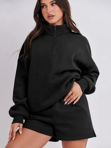 Vista 6 de ANRABESS Conjunto de dos piezas para mujer, conjunto de manga larga para gimnasio, ropa de moda de otoño 2024