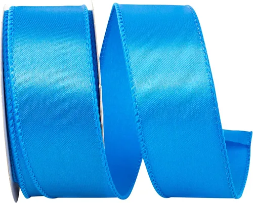 Vista 93 de Reliant Ribbon 92575W-974-09F Cinta de satén con borde con cable, 1-1/2 pulgadas x 10 yardas, oro antiguo