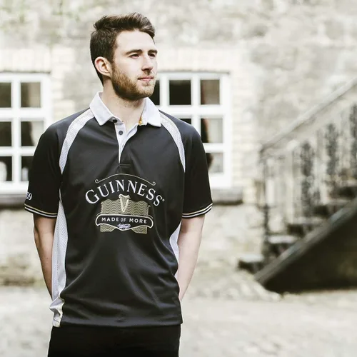Vista 9 de Guinness - Camiseta de rugby con diseño de color negro