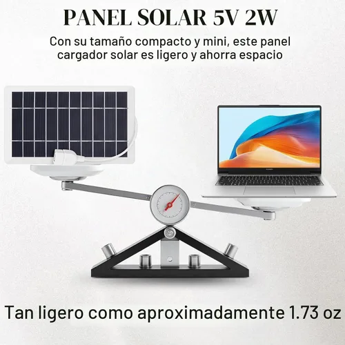 Vista 3 de Cargador de panel solar USB de 5V 5W, kit de panel solar portátil, blanco, 1pcs Blanco 1 pieza