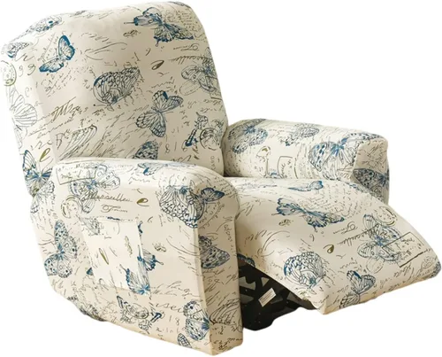 Vista 13 de Eco-Ancheng Fundas reclinables Lazyboy de 4 piezas, fundas para sofá reclinable, fundas antideslizantes para sillas reclinables, con bolsillos