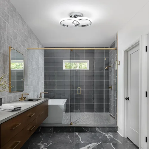 Vista 7 de CANEOE Lámparas de Techo LED Redondas Modernas, 6000K Blanco Frío, Lámparas de Techo para Pasillo, Luces de Techo Cerca del Techo para Baño