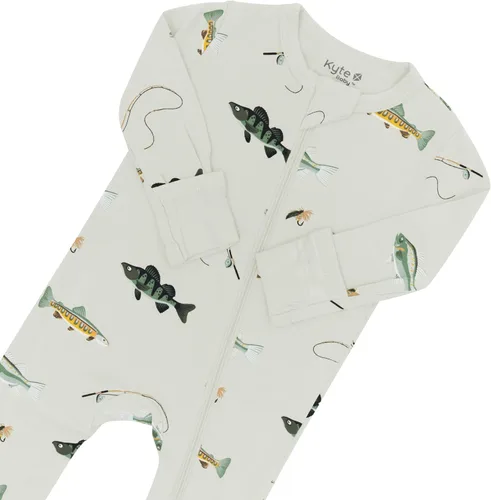 Vista 29 de KYTE BABY Pies unisex con cierre de cremallera, rayón hecho de bambú, 0-24 meses