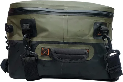 Vista 3 de Bolsa seca para equipaje totalmente impermeable, hermética, sumergible, resistente, resistente, con cremallera, para llevar como bolsa de lona