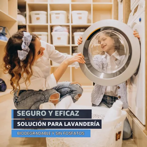 Vista 3 de Concentrado de detergente para ropa de resistencia industrial/256 cargas -1/2 oz por carga- removedor de manchas y manchas, (botella de 1 galón)
