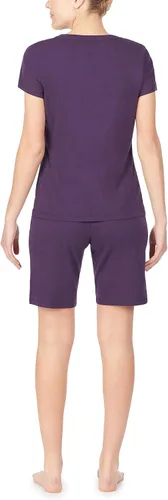Vista 2 de Nautica Bermudas - Pantalones cortos para dormir para mujer, 100% algodón