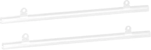 Vista 8 de MECCANIXITY Barra de tiras de PVC para colgar pósteres, 9.8 in, transparente, con clips para póster, mapa, juego de 4