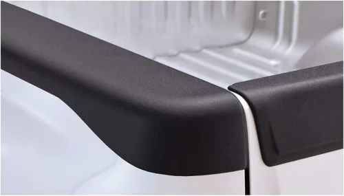Vista 3 de Bushwacker Ultimate BedRail Caps - Fábrica sin orificios para estacas Juego de 2 piezas, negro, acabado suave 49522 Compatible con GMC Sierra