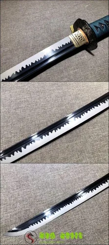 Vista 8 de Espada GLW 41 "Real Spring Steel Katana Full Tang Japón Samurai Espada Sharp Blade hecho a mano