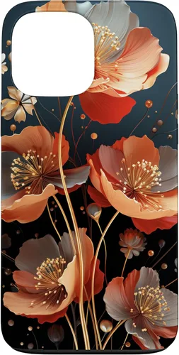 Vista 23 de Red Poppies Flowers In A Field Case for iPhone 16