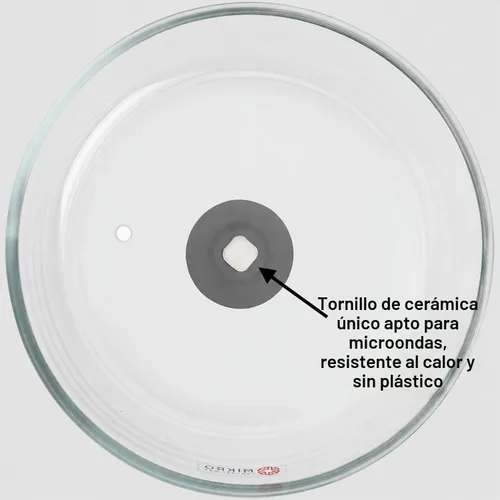 Vista 7 de Cubierta de vidrio para salpicaduras de microondas para plato de alimentos, resistente protector de salpicaduras de vidrio de borosilicato con Negro