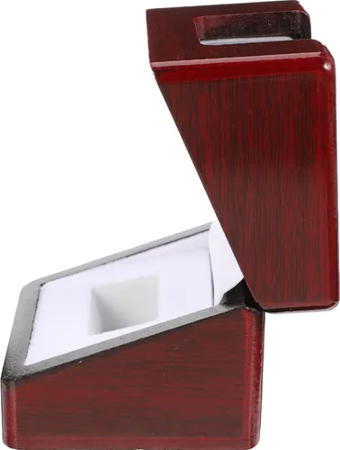 Vista 9 de BESPORTBLE Caja de exhibición del anillo del campeonato, caja de exhibición del anillo de madera, exhibición del anillo único, caja del caso