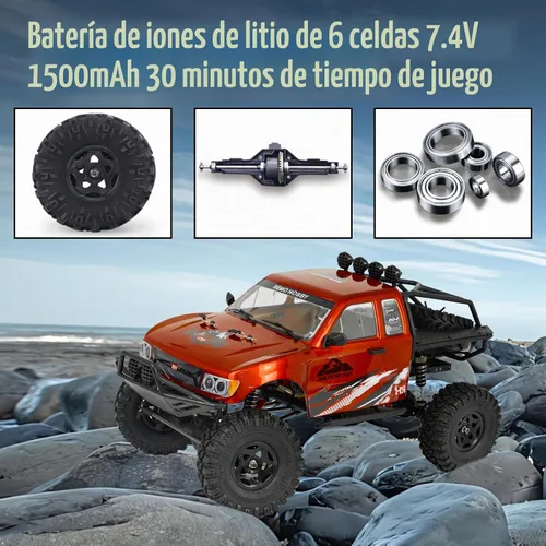 Vista 5 de Cheerwing Camión monstruo de control remoto todoterreno Rock Crawler 4WD a