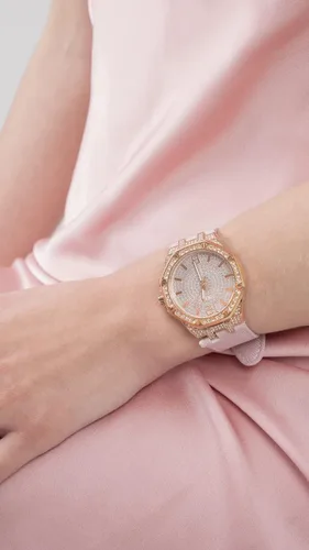 Vista 8 de GUESS Ladies Sport Crystal Octagonal 39mm Watch