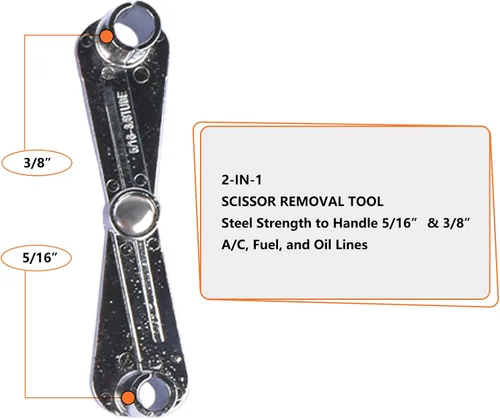 Vista 4 de Handor Master - Kit de herramientas de desconexión rápida para sistemas de transmisión y combustible de A/C, herramienta de extracción de línea