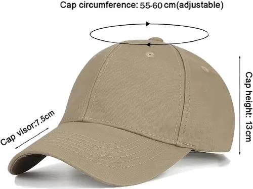 Vista 44 de Gorra de béisbol 100% algodón clásico deportivo casual gorra de golf Sunhat tamaño ajustable