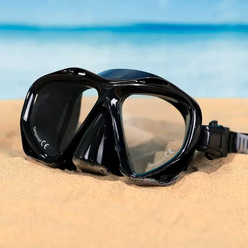 Vista 4 de COPOZZ Snorkel Mask Adult – Anti-Fog Scuba Mask with Nose Cover, Tempered Glass Snorkeling Gear for Adults
