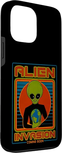 Vista 3 de Funda para iPhone 13 Pro Max Alien Invasion 1984 Tech Noir Distopía