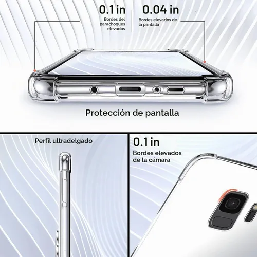 Vista 4 de Silverback Funda transparente para teléfono Samsung Galaxy S9 con soporte