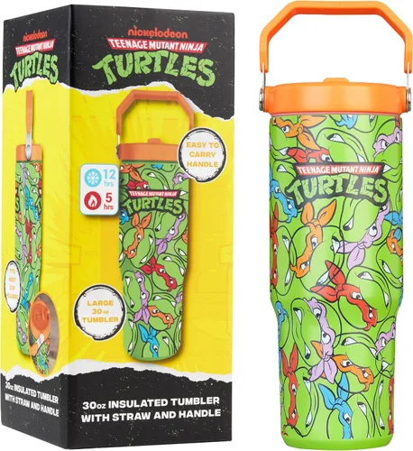Vista 7 de Get Trend Five Nights at Freddy's - Vaso de 30 onzas con asa y popote, botella de agua aislada de acero inoxidable, sin bisfenol A, a prueba