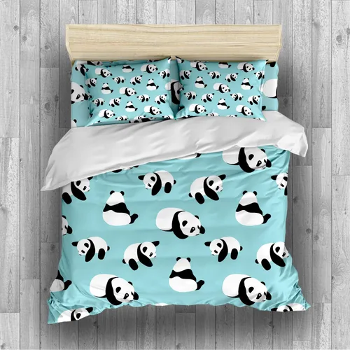 Vista 10 de REALIN Juego de funda de edredón con diseño de Hawthorn 3D, ropa de cama con diseño de bosque japonés, montaña, río, 2/3/4 piezas