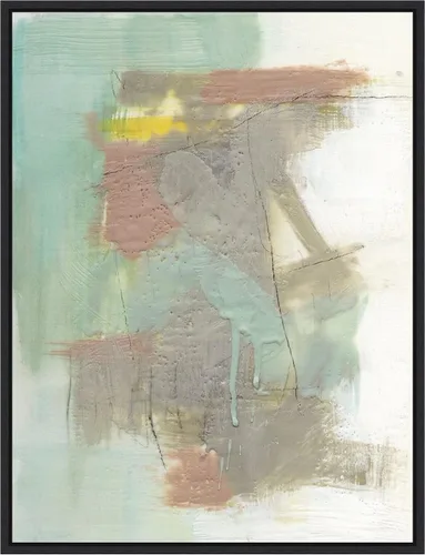 Vista 8 de Amanti Art Framed Canvas Wall Art 24x18 Retro Splash IV by Jennifer Goldberger, Framed Wall Art Canvas, Abstract Artwork, Traditional Decor, Medium