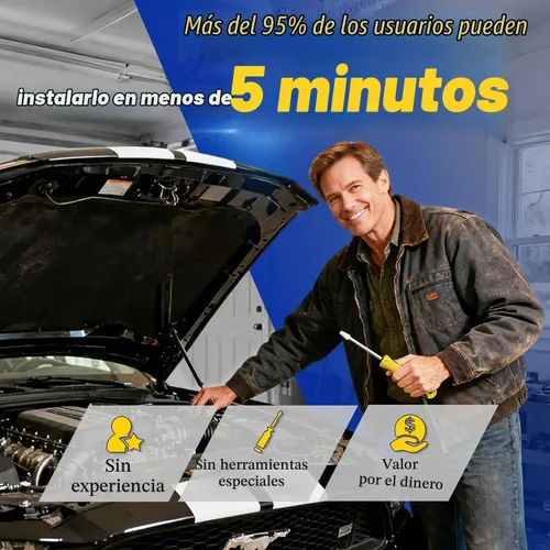 Vista 4 de ARANA Puntales de maletero para Dodge Challenger con alerón 2008-2020, 2