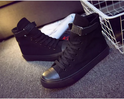 Vista 5 de KPOP Stray Kids Merch - Zapatos deportivos Bang Chan Lee Know ChangBin Han I.N Felix HyunJin Seungmin Hiphop Zapatos de lona de caña alta