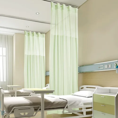 Vista 25 de Fcosie Cortinas divisoras de habitación de hospital con ganchos planos para cubículo, pantalla de privacidad para hospital, clínica médica