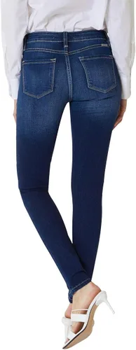Vista 5 de Kan Can Women's Mid Rise Skinny Jeans KC7085