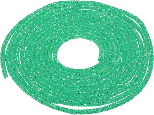 Vista 20 de MECCANIXITY Cuerda de lentejuelas con purpurina de 2.5 yardas, 6mm, 0.24 pulgadas, cuerda de tubo de lentejuelas con diamantes de imitación