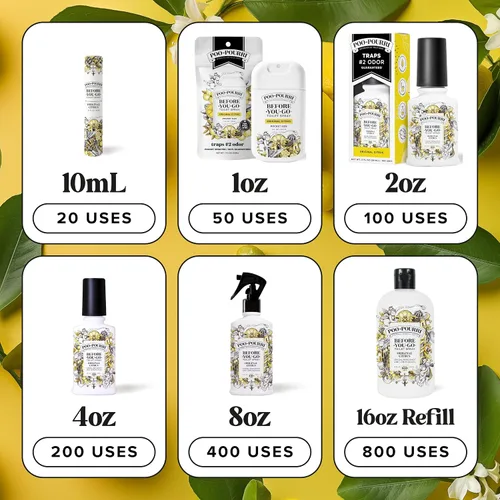 Vista 9 de Poo-Pourri Before-You-Go - Aerosol para inodoro, cítricos originales